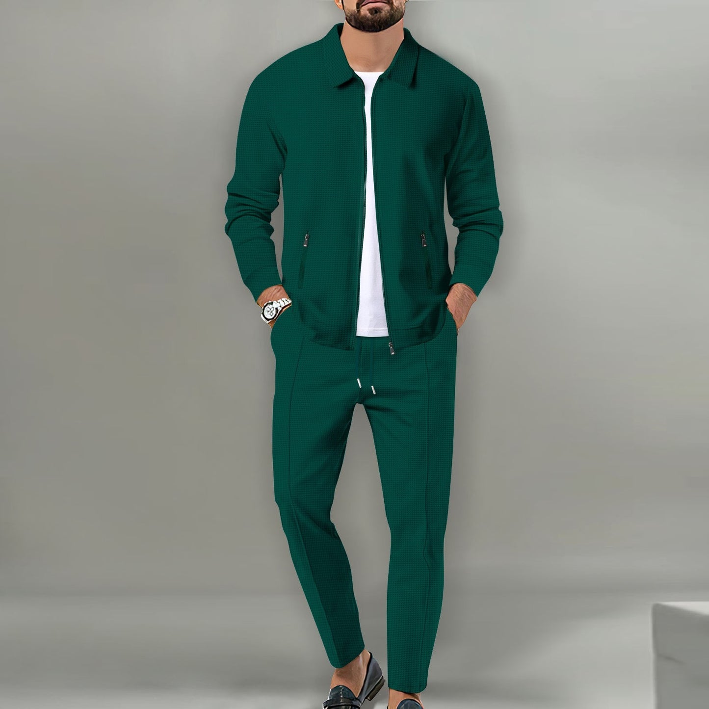 Slim-Fit Cardigan Set