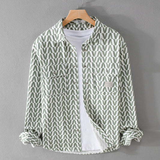 Urban Gents | Printed Casual Long Sleeve Shirt