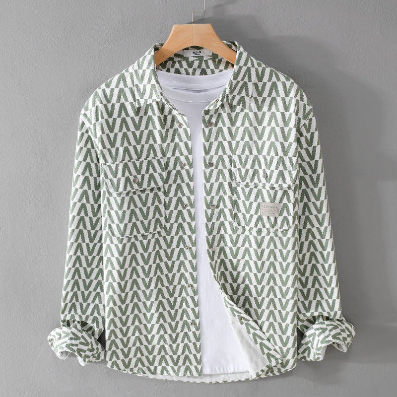 Urban Gents | Printed Casual Long Sleeve Shirt