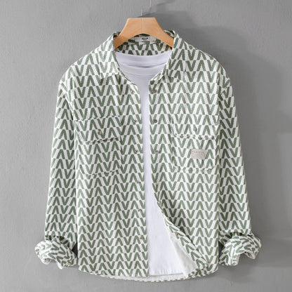 Urban Gents | Printed Casual Long Sleeve Shirt