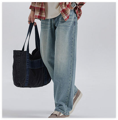 Urban Gents | Whiskered Straight-Leg Jeans