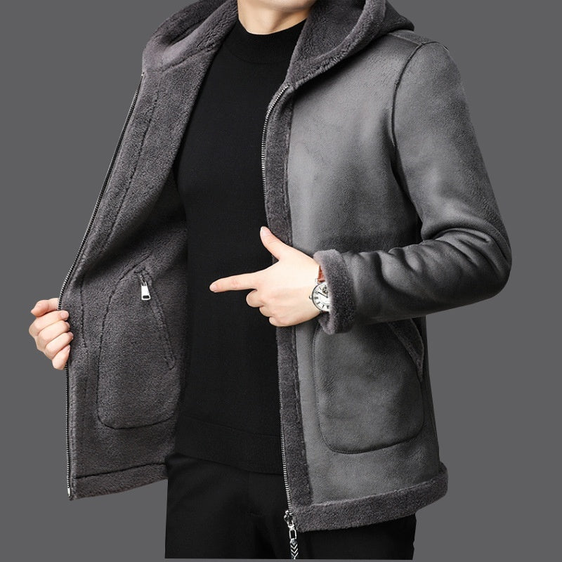 Double-Sided Fleece Lambswool Jacket