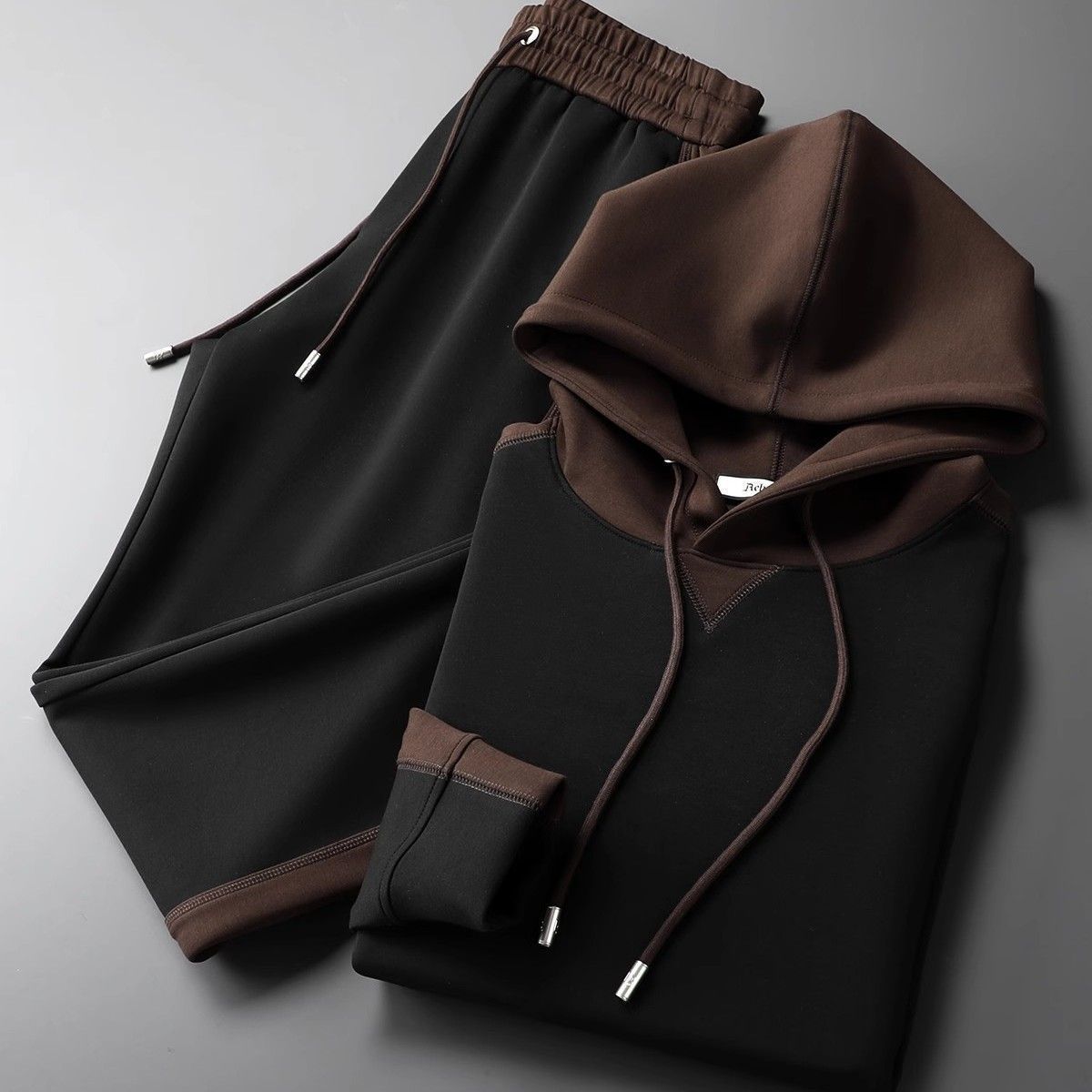 Urban Gents | Men’s Patchwork Hoodie Tracksuit