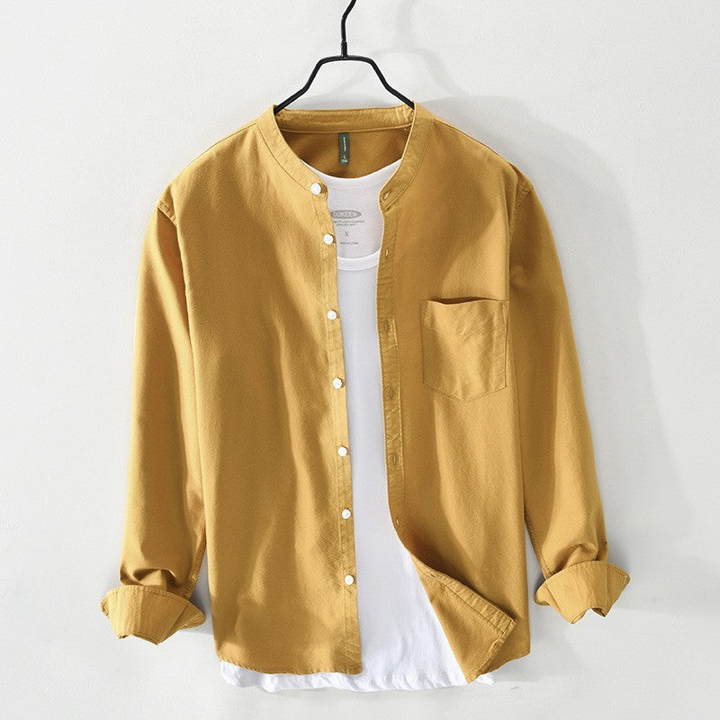 Urban Gents | Stand Collar Casual Shirt