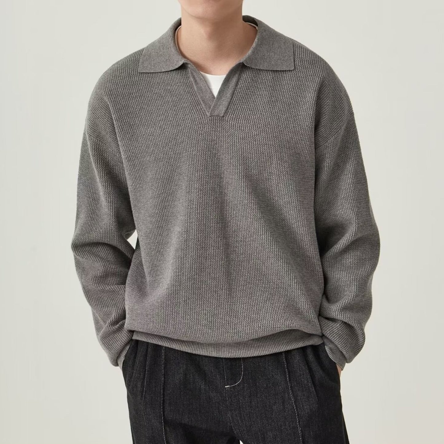Urban Gents | Men's Loose Long Sleeve Shirt