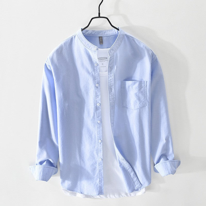 Urban Gents | Stand Collar Casual Shirt