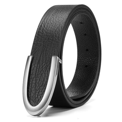 Urban Gents | Leather Belt with Gold Buckle
