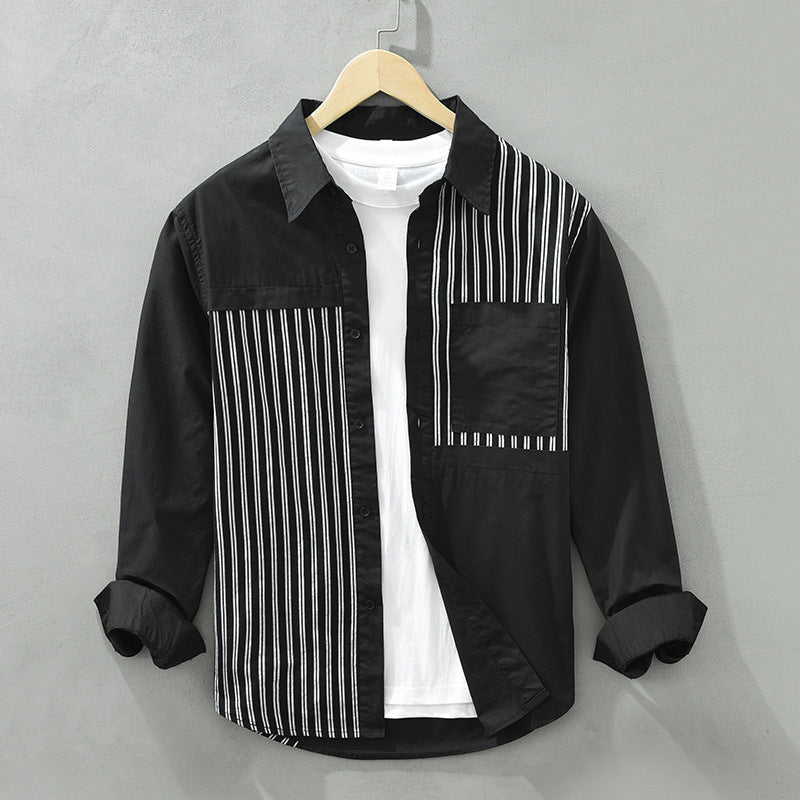 Urban Gents | Cotton Long-Sleeve Cardigan Shirt