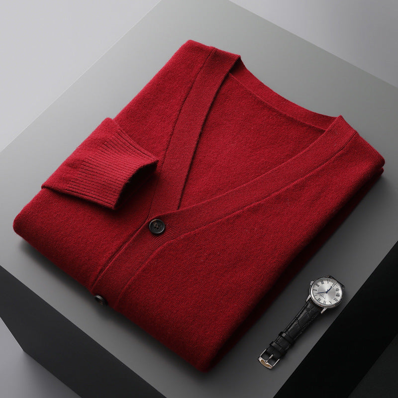 Urban Gents | V-Neck Wool Cardigan