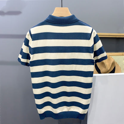 Urban Gents | Striped Ice Silk Polo